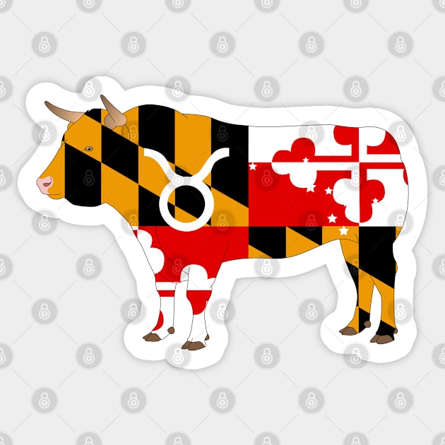 Taurus (Maryland) Sticker by ziafrazier